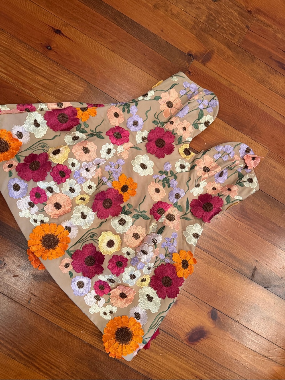 Azalea Nude Floral Corset Dress - Size XL
